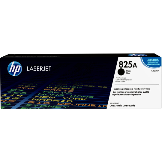 HP 825A Black LJ Toner Cart, CB390A (19,500 pages)