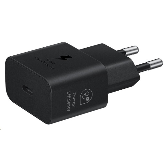 Samsung cestovní nabíječka EP-T2510NBE, GaN Tech, Fast charging, 25W, USB-C, černá