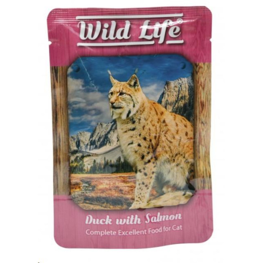 Kap.Wild Life Cat kachna+losos 80g
