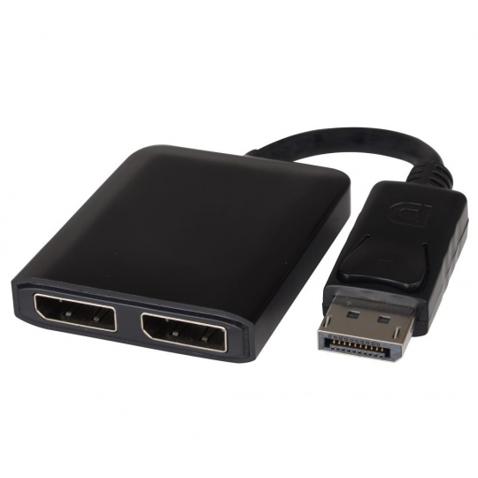 PREMIUMCORD Adaptér DisplayPort - 2x DisplayPort, rozšíření + zrcadlení obrazu, 4K*2K@30Hz