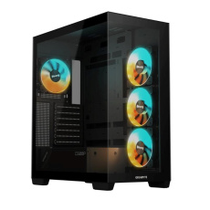 BAZAR GIGABYTE case GB-C500P ST, Mid tower, 1xUSB-C 3.2, 2xUSB 3.0, 4x 120mm ARGB Fan, černá (POŠKOZENÝ OBAL)