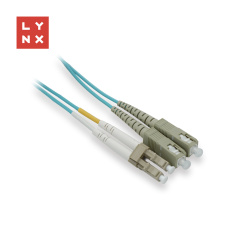 LYNX duplexní patch kabel MM, OM3, LC/SC, 50/125µm, 1m LYNX duplexní patch kabel MM, OM3, LC/SC, 50/125µm, 1m