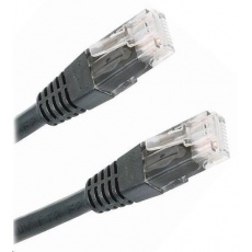 Patch kabel Cat5E, UTP - 0,5m, černý Patch kabel Cat5E, UTP - 0,5m, černý