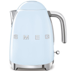 Smeg KLF03PBEU rychlovarná konvice, 1,7 l (7 šálků), 2400 W, styl 50. let, pastelově modrá Smeg KLF03PBEU rychlovarná konvice, 1,7 l (7 šálků), 2400 W, styl 50. let, pastelově modrá