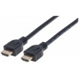 MANHATTAN kabel In-wall CL3 High Speed HDMI s Ethernetem, HEC, ARC, 3D, 4K, stíněný, 10m, Black