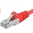 PREMIUMCORD Patch kabel CAT6a S-FTP, RJ45-RJ45, AWG 26/7 1,5m červená