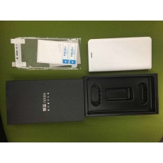 MEIZU  Protective Case pro Meizu M6 Note, bílá (flipový obal s  folii, darkove baleni)