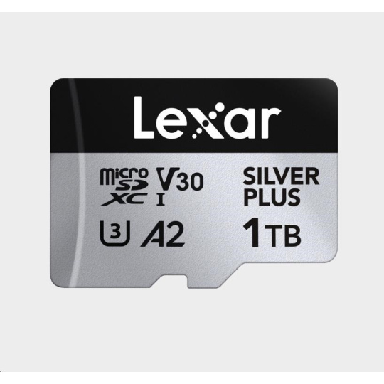 Lexar microSDXC Professional SILVER Plus UHS-I/U3/A2/4K R205/W150 (V30) 1TB Lexar microSDXC Professional SILVER Plus UHS-I/U3/A2/4K R205/W150 (V30) 1TB
