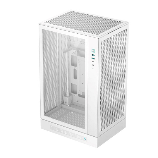 DEEPCOOL Case CH270 PLUS, mATX, Průhledná bočnice, bílá