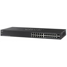 Cisco switch SG110-24HP, 22x10/100/1000, 2xGbE SFP/RJ-45, PoE Cisco switch SG110-24HP, 22x10/100/1000, 2xGbE SFP/RJ-45, PoE
