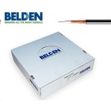 BELDEN H125 CU - koaxiální kabel, průměr 7mm, PE(venkovní), impedance 75 Ohm, černý, 100m BELDEN H125 CU - koaxiální kabel, průměr 7mm, PE(venkovní), impedance 75 Ohm, černý, 100m
