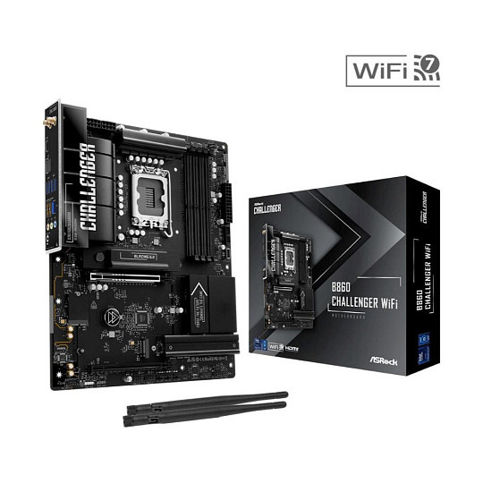 ASRock MB Sc LGA1851 B860 Challenger WiFi, Intel B860, 4xDDR5, 1xHDMI, WiFi, ATX ASRock MB Sc LGA1851 B860 Challenger WiFi, Intel B860, 4xDDR5, 1xHDMI, WiFi, ATX