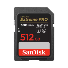 SanDisk MicroSDXC karta 512GB Extreme PRO (R:300/W:260 MB/s, UHS-II, C10, V90)