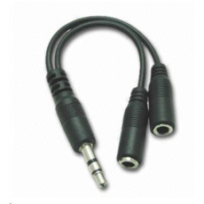 PREMIUMCORD Kabelová rozdvojka 3,5 Jack M - 2xF 10cm PREMIUMCORD Kabelová rozdvojka 3,5 Jack M - 2xF 10cm