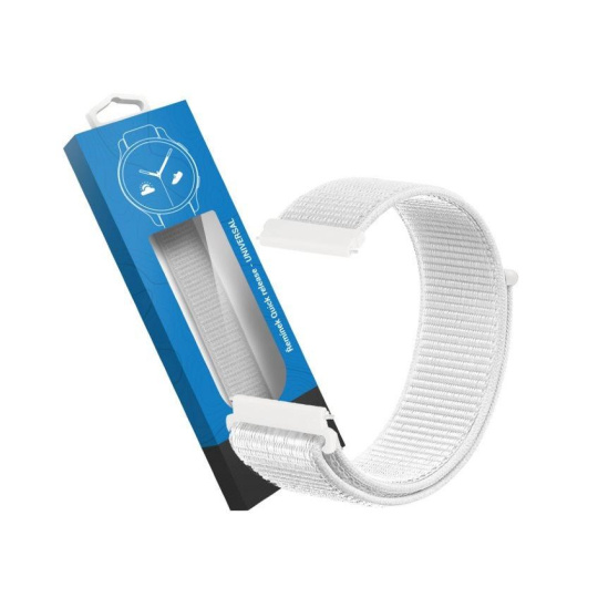 RhinoTech univerzální nylonový řemínek Quick Release 22mm bílý RhinoTech univerzální nylonový řemínek Quick Release 22mm bílý