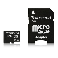 TRANSCEND MicroSDHC karta 16GB Premium, Class 10 UHS-I 300x + adaptér TRANSCEND MicroSDHC karta 16GB Premium, Class 10 UHS-I 300x + adaptér