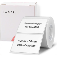Niimbot štítky R 40x20mm 320ks Bílé pro B21, B21S, B3, B1S Niimbot štítky R 40x20mm 320ks Bílé pro B21, B21S, B3, B1S