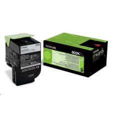 LEXMARK černý toner 802K pro CX310/410/510 z programu Lexmark Return (1 000 stran) LEXMARK černý toner 802K pro CX310/410/510 z programu Lexmark Return (1 000 stran)