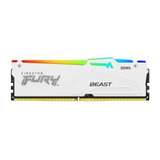 KINGSTON DIMM DDR5 16GB 6800MT/s CL34 Non-ECC FURY Beast RGB XMP, Bílá KINGSTON DIMM DDR5 16GB 6800MT/s CL34 Non-ECC FURY Beast RGB XMP, Bílá