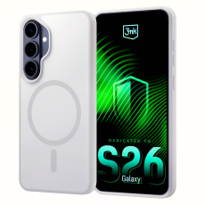 3mk ochranný kryt Smoke MagCase White pro Samsung Galaxy S26