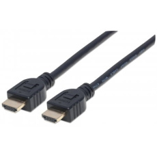 MANHATTAN kabel In-wall CL3 High Speed HDMI s Ethernetem, HEC, ARC, 3D, 4K, stíněný, 1m, Black MANHATTAN kabel In-wall CL3 High Speed HDMI s Ethernetem, HEC, ARC, 3D, 4K, stíněný, 1m, Black