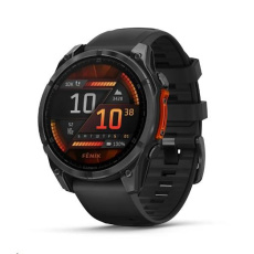 Garmin fenix® 8 – 51 mm, AMOLED, Slate grey a Černý silikonový řemínek Garmin fenix® 8 – 51 mm, AMOLED, Slate grey a Černý silikonový řemínek