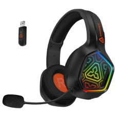 CONNECT IT Herní sluchátka s mikrofonem BIOHAZARD Blast, Bezdrátové RF 2.4GHz a Bluetooth, černá CONNECT IT Herní sluchátka s mikrofonem BIOHAZARD Blast, Bezdrátové RF 2.4GHz a Bluetooth, černá
