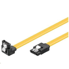 PREMIUMCORD Kabel SATA 3.0 datový 1m lomený 90°, kovové západky PREMIUMCORD Kabel SATA 3.0 datový 1m lomený 90°, kovové západky