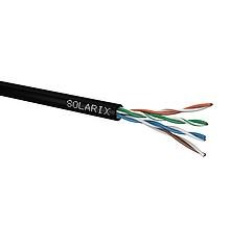 Instalační kabel Solarix venkovní UTP, Cat5E, drát, PE, box 100m SXKD-5E-UTP-PE Instalační kabel Solarix venkovní UTP, Cat5E, drát, PE, box 100m SXKD-5E-UTP-PE