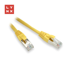 LYNX FTP patch kabel Cat5e PVC, CCA, 0,3m, žlutý (balení obsahuje 10ks) LYNX FTP patch kabel Cat5e PVC, CCA, 0,3m, žlutý (balení obsahuje 10ks)