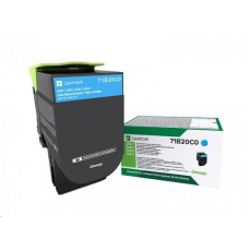 Lexmark toner pro CS/CX317,417,517 Cyan z programu Lexmark Return na 2 300 stran Lexmark toner pro CS/CX317,417,517 Cyan z programu Lexmark Return na 2 300 stran